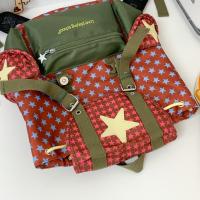 Mochila de gran capacidad con dibujos animados de Lucky Star, mochila escolar con cordón y múltiples bolsillos de estilo coreano, bolsa de nailon Y2K para senderismo y acampada para estudiantes - details 19