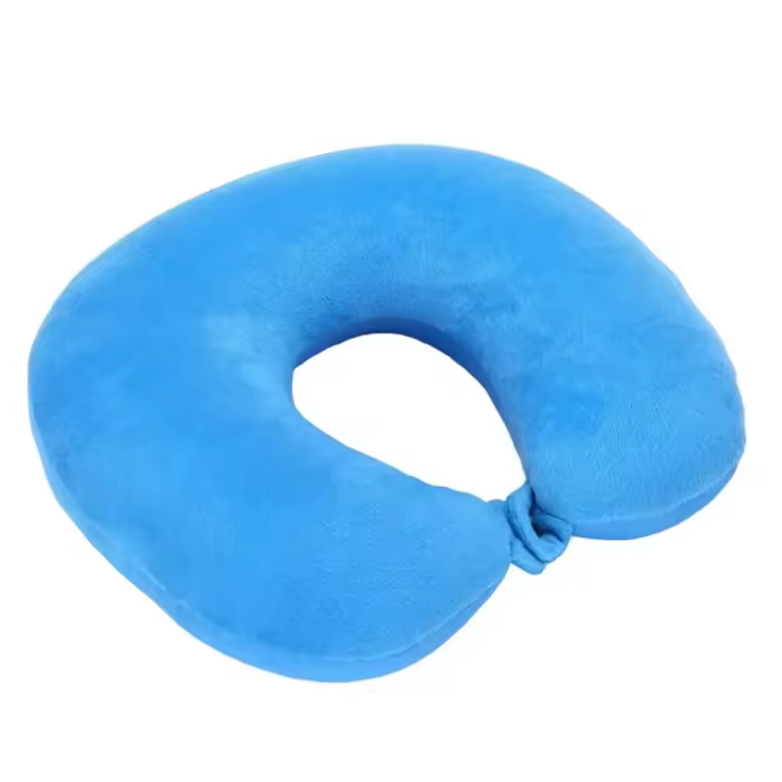 Almohada de Viaje en Forma de U Almohada Suave para Coche y Avión Textil para el Hogar y al Aire Libre - 1