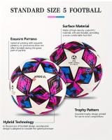 MYOKIA-Balón de fútbol de cuero, diseño sin costuras, tamaño estándar 5, duradero y duradero, 1 Pieza - details 1