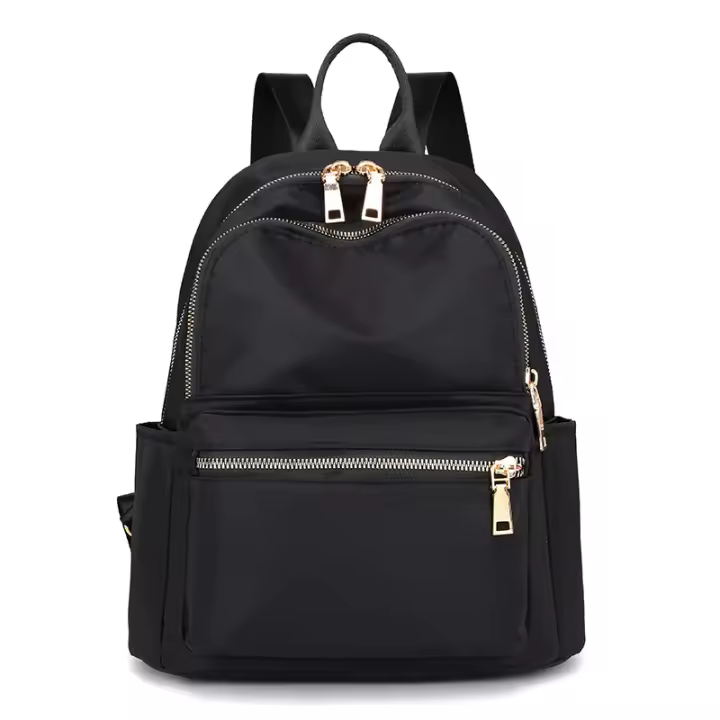 Mochila De tela de nailon para mujer, bolso escolar informal, sencillo, versión coreana, novedad de 2024 - 1