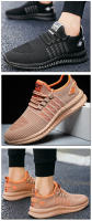 Zapatillas deportivas de malla verde para hombre, zapatos deportivos transpirables con cordones, antideslizantes, informales - details 5