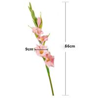 Ramas de Gladiolus artificiales de PU, tacto Real, simulación hecha a mano, flor de Gladiolus, arte Floral, flores falsas, decoración para el hogar y la Oficina - details 0