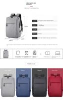 Bolsa de ordenador sencilla para hombres, Mochila de negocios informal de gran capacidad - details 21
