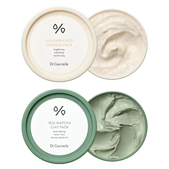 Paquete exclusivo Hot Leegeehaam Dr.Ceuracle X: paquete de mascarilla de arcilla Jeju Matcha + gránulos de arroz Ganghwa - 1