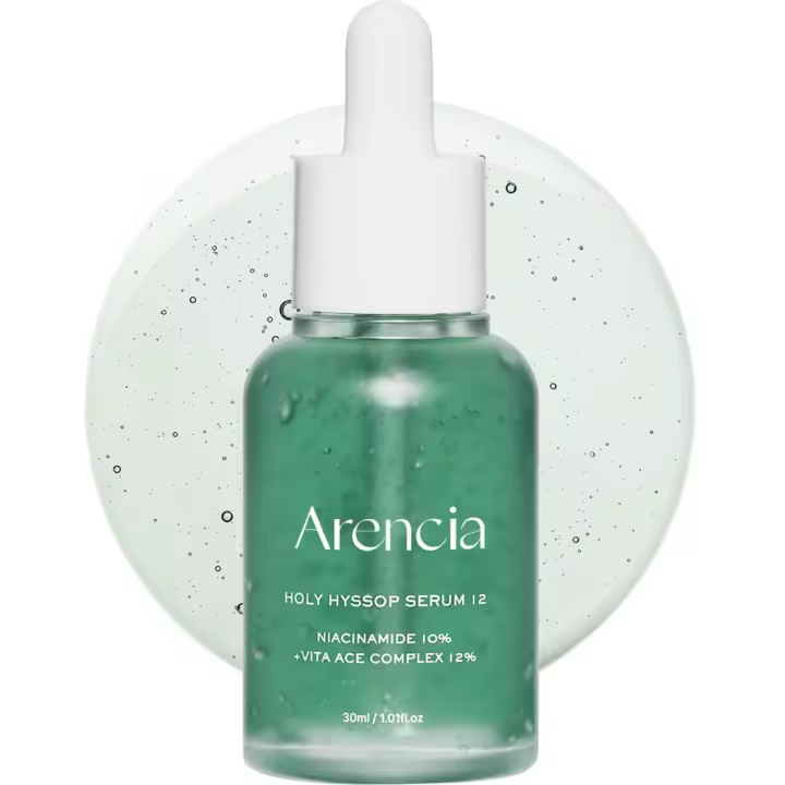 Arencia Hyssop Glow Serum, 10% niacinamida, 12% vitamina A,C,E - Suero hidratante, antienvejecimiento para piel de vidrio coreano - 1