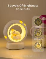 Luz nocturna de gato bonito Adornos de decoración creativos de dibujos animados para habitación de niños Carga de cabeza Luces LED suaves Regalo - details 2
