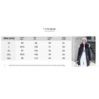 Chaqueta Parka de Invierno 2024 Cálida, Gruesa, Ajuste Delgado, Manga de Abrigo con Forro de Piel para Mujeres Moda de Talla Grande, Abrigo de Plumífero - details 0