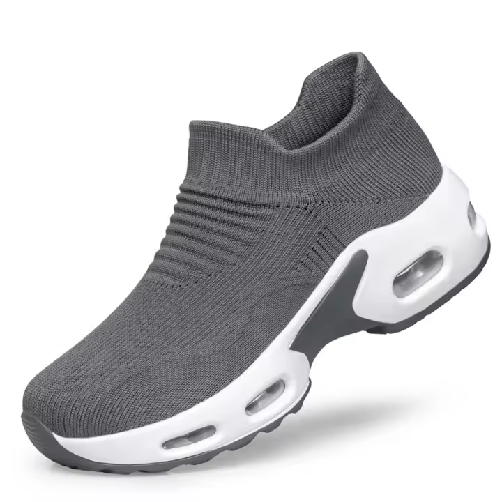 Nuevos zapatos para correr con colchón de aire para hombres y mujeres, zapatos deportivos transpirables,gris oscuro - 1