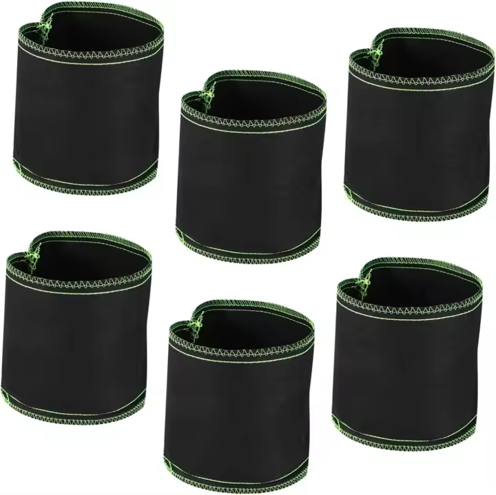 6 piezas Bolsa de cultivo Barrera de tela para cultivo Plantas resistentes Saco de cultivo de plantas Bolsa de jardinería Bolsa de plántulas Bolsa de plantación de plantas no tejidas Bolsas de plantación Tela no tejida de autocrecimiento - 1