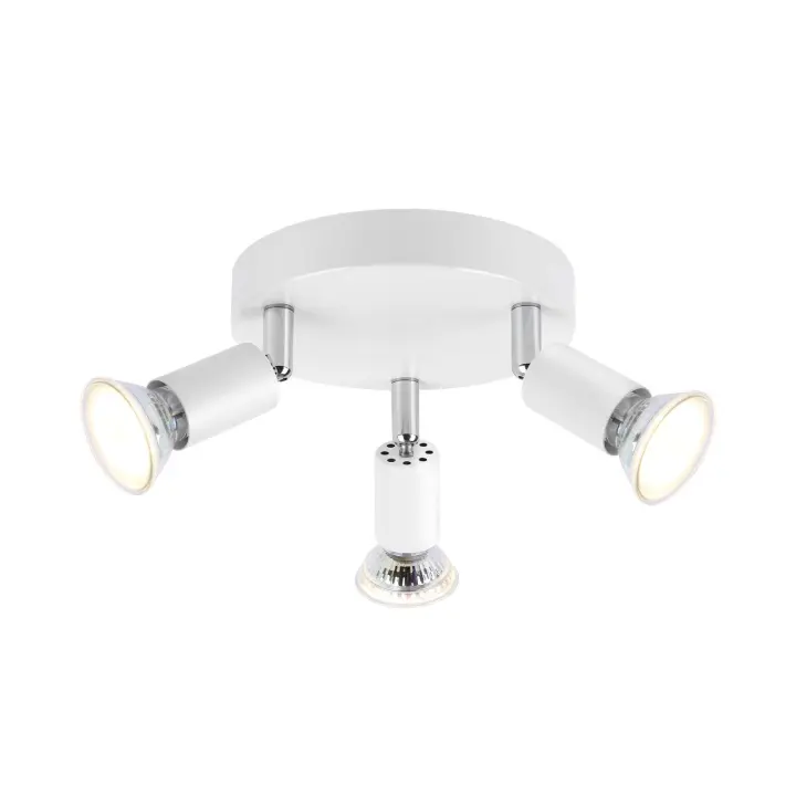 CBJKTX Luz de techo LED GU103 Focos de techo redondos modernos 350 °   Focos de techo para cocina, pasillo, dormitorio, blanco - 1