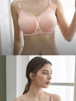 Sujetador de maternidad de talla grande para mujer, transpirable sin costuras para amamantar con realce, cierre frontal y correas ajustables. - details 9