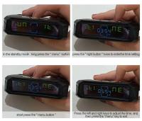 E-ACE 8 Bar TPMS sensores solares de neumáticos de coche botones de pantalla táctil Monitor de presión sistema de alarma herramientas automotrices - details 7