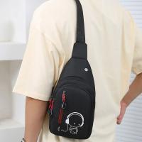 Bolso de pecho Simple Glow para hombre, bolso cruzado de nailon multifuncional de gran capacidad, bolso de hombro impermeable para viaje y ciclismo - details 18