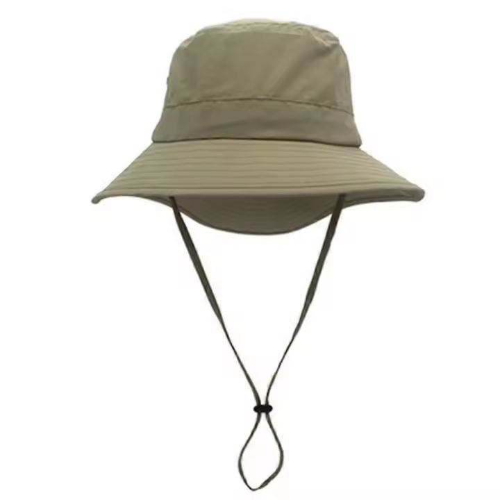 Sombrero Boonie único con ala ancha, gorro para el sol, gorras de verano transpirables con hebilla para senderismo - 1