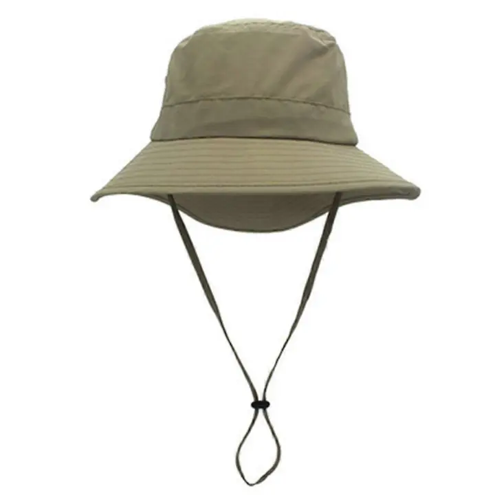 Sombrero Boonie único con ala ancha, gorro para el sol, gorras de verano transpirables con hebilla para senderismo - 1