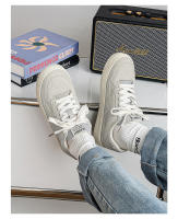 Zapatos deportivos transpirables de primavera para hombre, de estilo informal, con cordones, versátiles y de suela gruesa, de estilo sencillo, color blanco - details 2