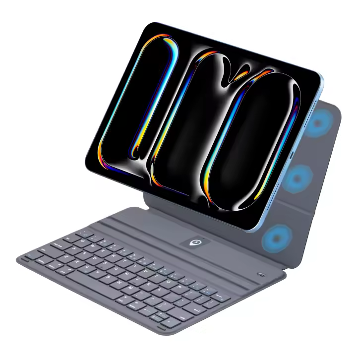 Funda de cuero magnética con teclado delgado para iPad A16 11" 2025 iPad 10 Generación 10.9" 2022 - 1