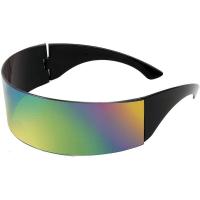 Visera futurista de los años 80, Gafas de Sol cibernéticas helbres para mujeres, estilo futurista punk, Cosplay b2740 - details 4