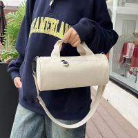 Bolsa de gimnasio cilíndrica de un hombro para mujer, bolso cruzado de nailon de Color sólido, gran capacidad, impermeable, bolsa de almacenamiento para Fitness y Yoga, deportes - details 16