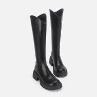 Nuevas Botas Altas De Punta Redonda Con Suela Gruesa Y Tacón Grueso Para Mujer, Botas Vaqueras Occidentales Para Mujer. - details 4