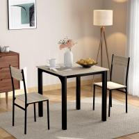 Juego de Comedor de 3 Piezas Mesa de Cocina, Sillas de Comedor, Juego de Asientos - details 9