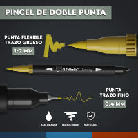 Rotuladores de Letras | 100 Colores Profesionales |   Pincel de doble punta |   Base de Agua |   Maletin de Rotuladores de Arte Lettering |   mandalas |   Diario de balas |   Marcadores Marca EL FUTBOLIN - details 1