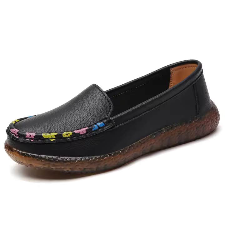 Botas de mujer de piel clásicas y cómodas, zapatos planos informales ligeros, aptos para el trabajo diario 6 2 - 1
