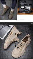 Zapatillas de Moda para Hombres al Aire Libre Zapatos Deportivos Transpirables Antideslizantes de Malla de Verano Calzado Casual de Marrón - details 4