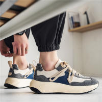 Zapatillas informales de otoño con cordones y suela gruesa para hombre - details 6