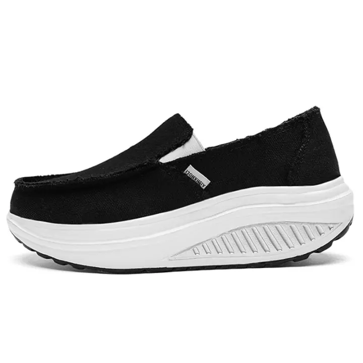 Zapatillas deportivas de malla transpirable para mujer, zapatos cómodos sin cordones para el trabajo de enfermería - 1