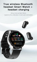 Reloj inteligente con pantalla completamente táctil de 1,32 pulgadas y auriculares Bluetooth TWS 2 en 1 - details 5