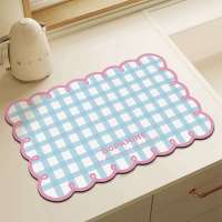 Alfombrilla De Cocina Antideslizante Absorbente De Aire Fresco Y Limpio Alfombrilla De Mesa Insulada Para El Hogar Alfombrilla De Secado Rápido - details 0