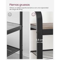 Perchero con Banco Extractable de 4 en 1 Barra Superior Para Entrada Pasillo Moderno - details 42