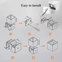Aplique Pared Exterior, 12W Impermeable IP65 Lampara de pared Interior Exterior Luz Cálida 3000K 1000 lm Ángulo ajustable Lámpara Pared Blanco para Porche Salón Dormitorio - details 41