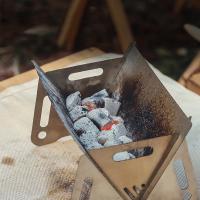 Estufa de Camping de Acero Inoxidable Plegable Portátil Cocina al Aire Libre con Placa de Parrilla - details 12