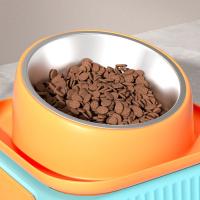 Herramienta de alimentación para mascotas, cuenco de comida para mascotas de acero inoxidable, antihormiga, alimentador de gatos con pendiente de 15 grados, cuenco de alimentación para mascotas antideslizante doble, perros y gatos - details 13