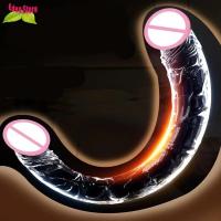 Consolador Vaginal de doble punta para mujer, juego Anal, Flexible, realista, doble cabeza, parejas lesbianas - details 0