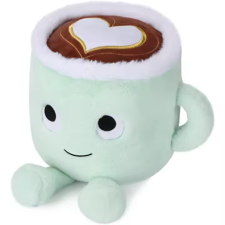 Peluches Latte, muñecos de almohada para tazas de café llenos de 30 cm, tazas suaves para amigos esponjosos, cojines para abrazos, regalos para cada edad... Latte) - 1