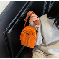 Bolso cruzado ligero para mujer, bolsa para botella de agua con cordón ajustable, estilo coreano, Color sólido, bolso pequeño para teléfono móvil, viaje - details 17