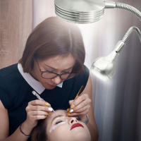 Lámpara de mesa con Clip 2 en 1, luz de escritorio blanca fría ajustable por USB, creativa, para tatuaje de cejas, arte de uñas, belleza, maquillaje y Pesca - details 1