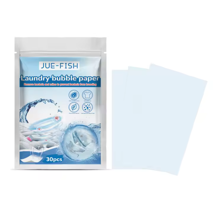 Láminas de detergente para la colada, tabletas de lavado concentrado, respetuosas con el medio ambiente, 30 piezas - 1