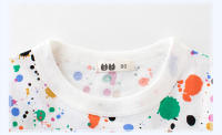 Camiseta con pintura de Color para niños, camisetas con estampado bonito, camisetas para niños, camisetas para niñas, ropa para niños - details 1