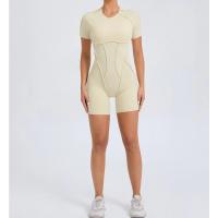 Mono corto, ropa de gimnasio para mujer, ropa deportiva, monos de Fitness, traje de Yoga con espalda descubierta, conjunto deportivo - details 3