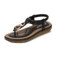 Sandalias planas de estilo coreano casual con hebilla dorada y clip antideslizante para mujer, nuevas para el verano de 2025. - details 3