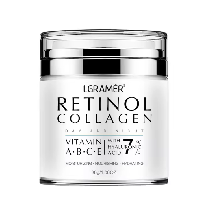 Crema Facial de Retinol Anti-Edad Hidratante y Removedor de Arrugas Colágeno Hialurónico - 1