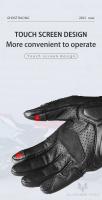 Guantes de Cuero Retro para Motocicleta Touch Screen Transpirable para Hombres y Mujeres - details 17