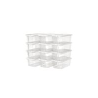 Organizador de Zapatos de Plástico Moderno Transparente, Apilable, Ahorro de Espacio, Duradero, Fácil de Limpiar Tamaño Máximo 46.28x36x22 cm - details 4