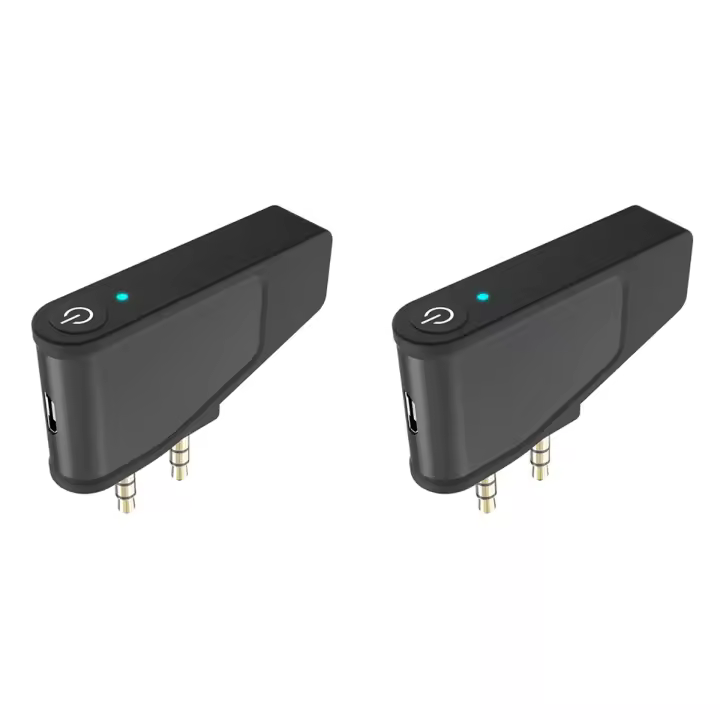 Adaptador de vuelo con Bluetooth 5,3, transmisor A2DP para auriculares inalámbricos con cancelación de ruido, Aonic 40 50, 2 uds. - 1