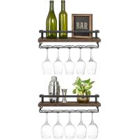 Estantería de Madera Rústica para Botellas de Vino Diseño de Plantas Modernas con Soporte de Almacenamiento para Exhibición de Vino Ideal para Cocina, Comedor, Bar - details 0