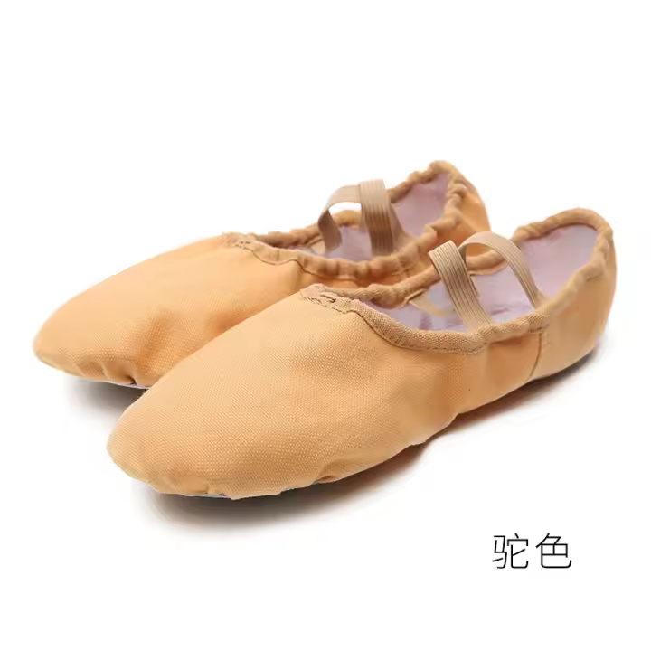 Zapatos de baile, zapatillas de ballet de suela blanda para niñas, zapatillas de práctica básica de yoga con pata de gato - 1